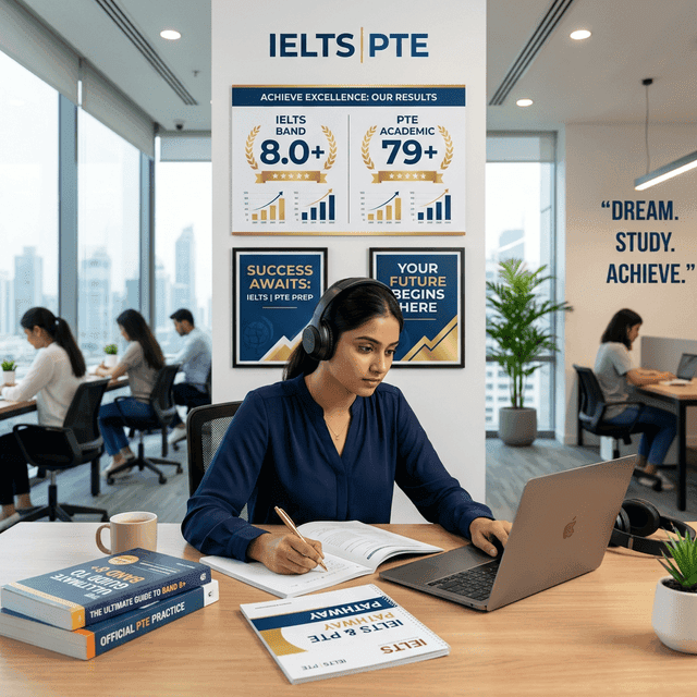 IELTS & PTE Excellence — Achieve Band 8.0+ and PTE 79+